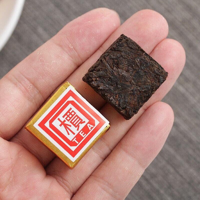 Чай пуэр Мэнхай спелый, маленький квадратный кубик, чай Катальпа Пуэр Туо 500г