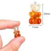 Resin For Earrings Necklace Making Charms DIY Decoration Jewelry Findings Gummy Bear Pendant