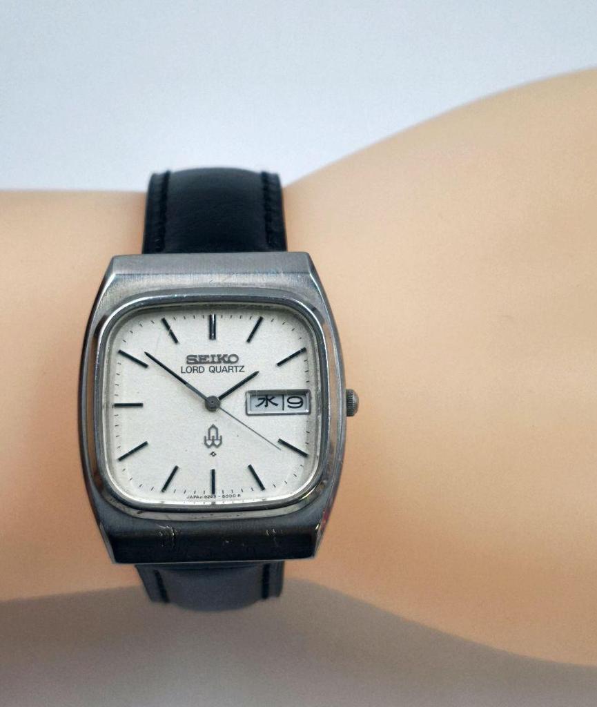 [USED] Working Seiko Road Quartz Day Date Watch with Battery and Strap