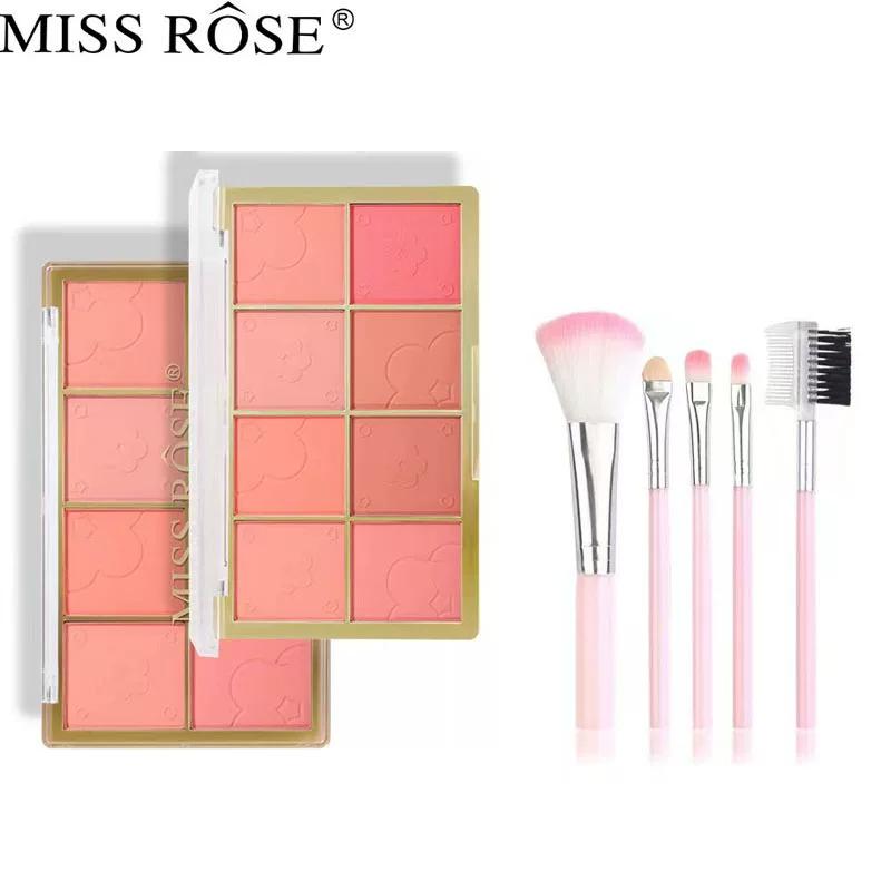 Missrose 8-Color Blush Palette, Rouge to Enhance Complexion, Fine Powder, Easy to Apply, Matte Contouring Palette, Three-In-One
