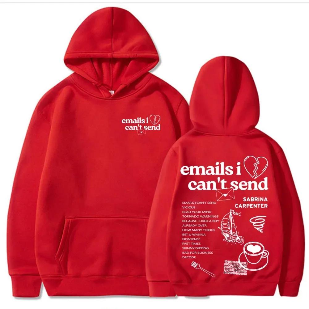 Nonsense Emails I Can‘t Send Printed Hoodies Trendy Harajuku Long Sleeve Sweatshirts Woman Winter Fashion Clothing