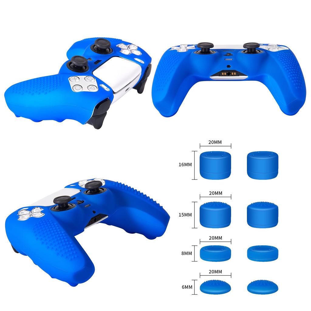 Чехол для контроллера JYXETOV PS5, бесплатный, с 8 кнопками, силиконовый, можно заряжать с оригинальным рисунком, подходящим для печати 1 шт./2 шт. (28 вариантов), колпачок,