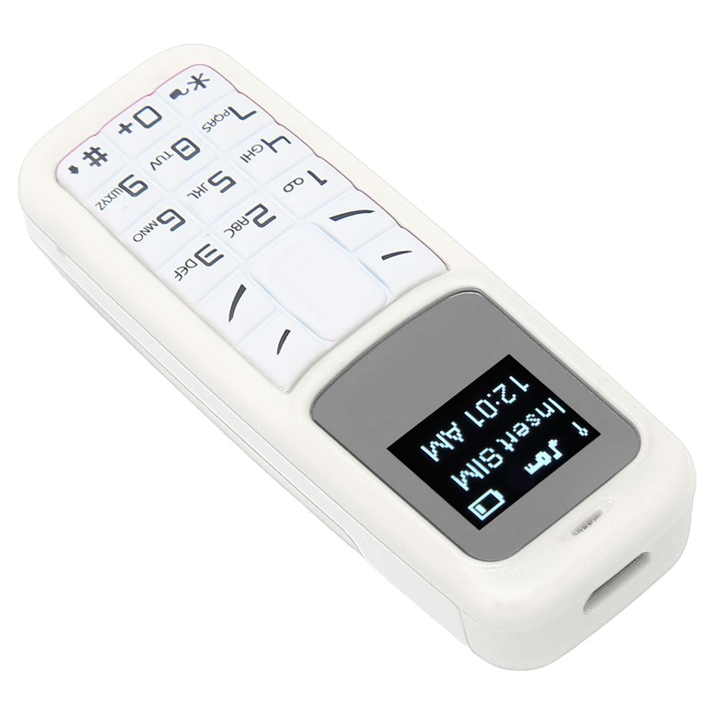 Mobile Cell Phone Small Mobile Phone Headset Dialer with Ear Hook Support SIM 0.66inch