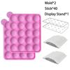 20-Hole Silicone Lollipop Mold Diy Lollipop Chocolate Cookie Candy Making Party Baking Mold Children'S Party Kitchen Tool