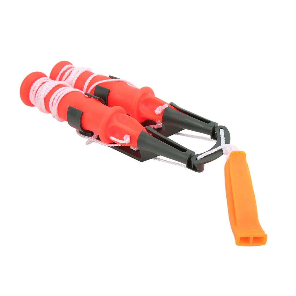 2 шт. Зимние ледорубы для подледной рыбалки с аварийным свистком, рыболовные снасти, инструмент, белая веревка