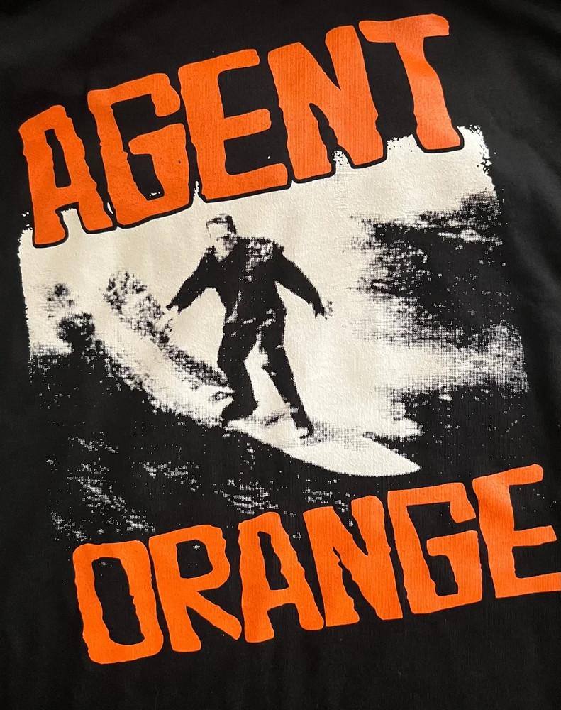 Agent Orange Band Classic Surfing Shirt Short Sleeve Black Unisex S-5XL MD688