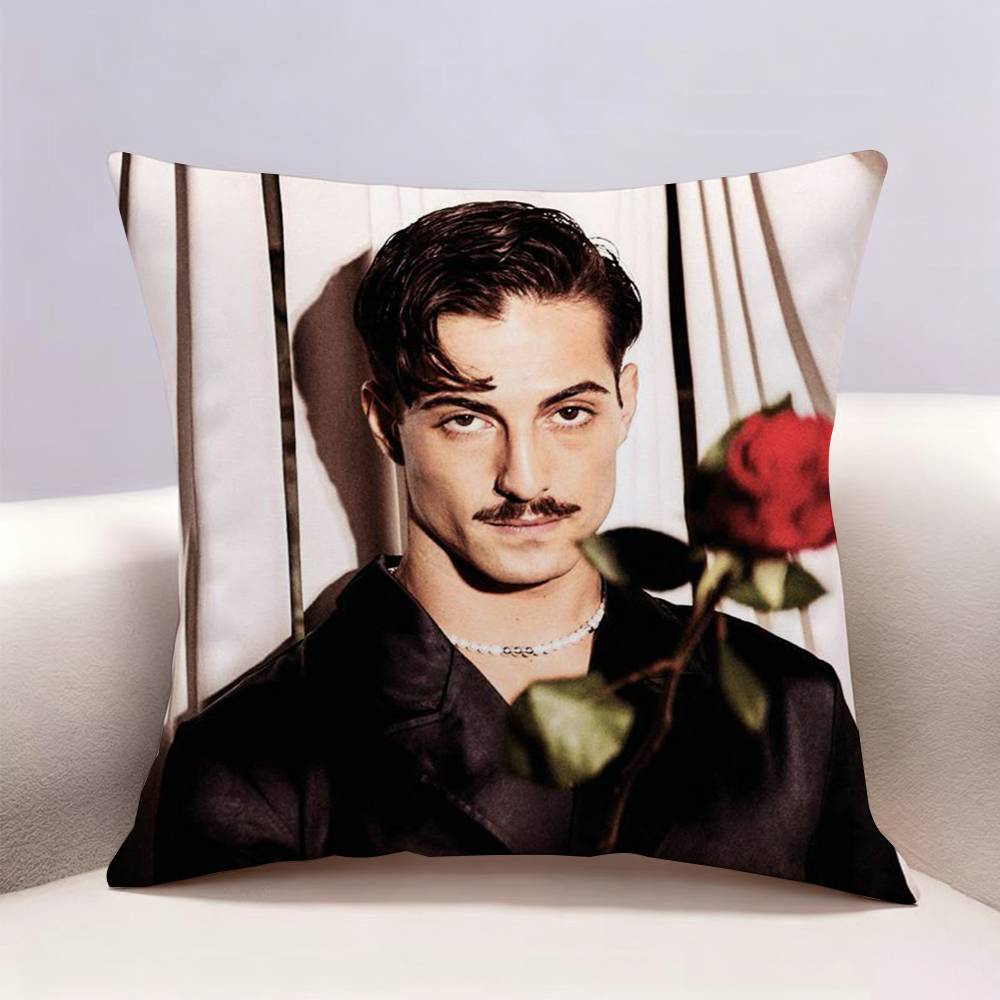MManeskin DDamiano David Doublesided print Pillow Case Pattern Printed Pillowcase For Living Room Sofa Cushion Cover