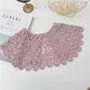 Beige Knitted Collar Fake Women's Fashion Clothing Accessories Solid Color Vintage Lace Collars Detachable Female Shirt Blouse