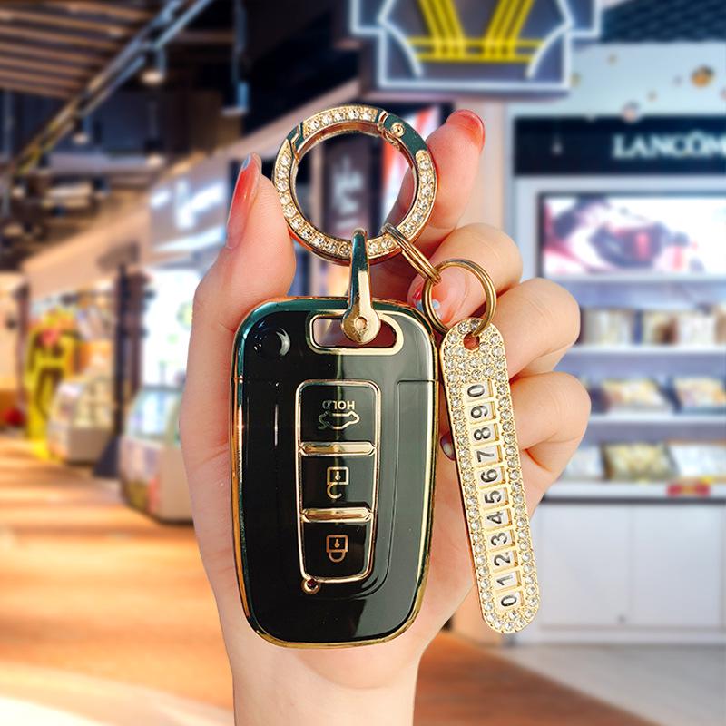 Чехол для ключа Hyundai ix35, Sonata 8, Elantra & Kia Sportage, K5/K3/K2 - Крышка корпуса пульта автомобиля