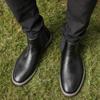 HECRAFTED SHOES/ Зимние мужские ботинки из искусственной кожи