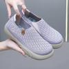 Women's Non-slip Walking Shoes Breathable Comfortable Soft Bottom Sneakers Round Toe Thick Bottom Loafers Zapatos Para Mujer