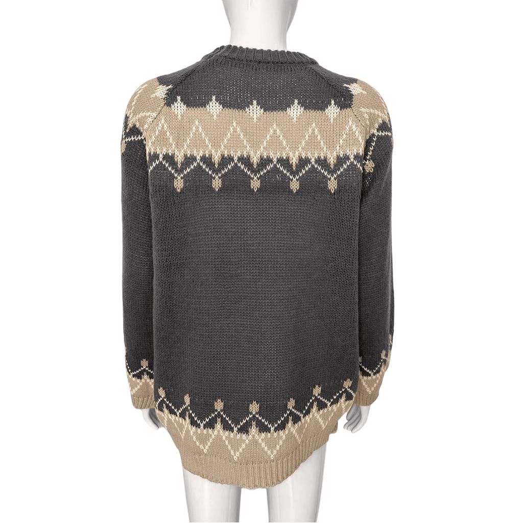 Женский зимний повседневный свободный свитер крупной вязки из мохера