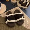 Модные Модные Тапочки Женские Толстая Подошва На Ремне Слипоны Обувь Высококлассное Ощущение Новый Стиль 2025 Резиновая Поверхность Модные