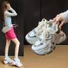 Новые кроссовки на толстой подошве и с увеличением роста, кроссовки для спорта и бега, а также повседневная обувь