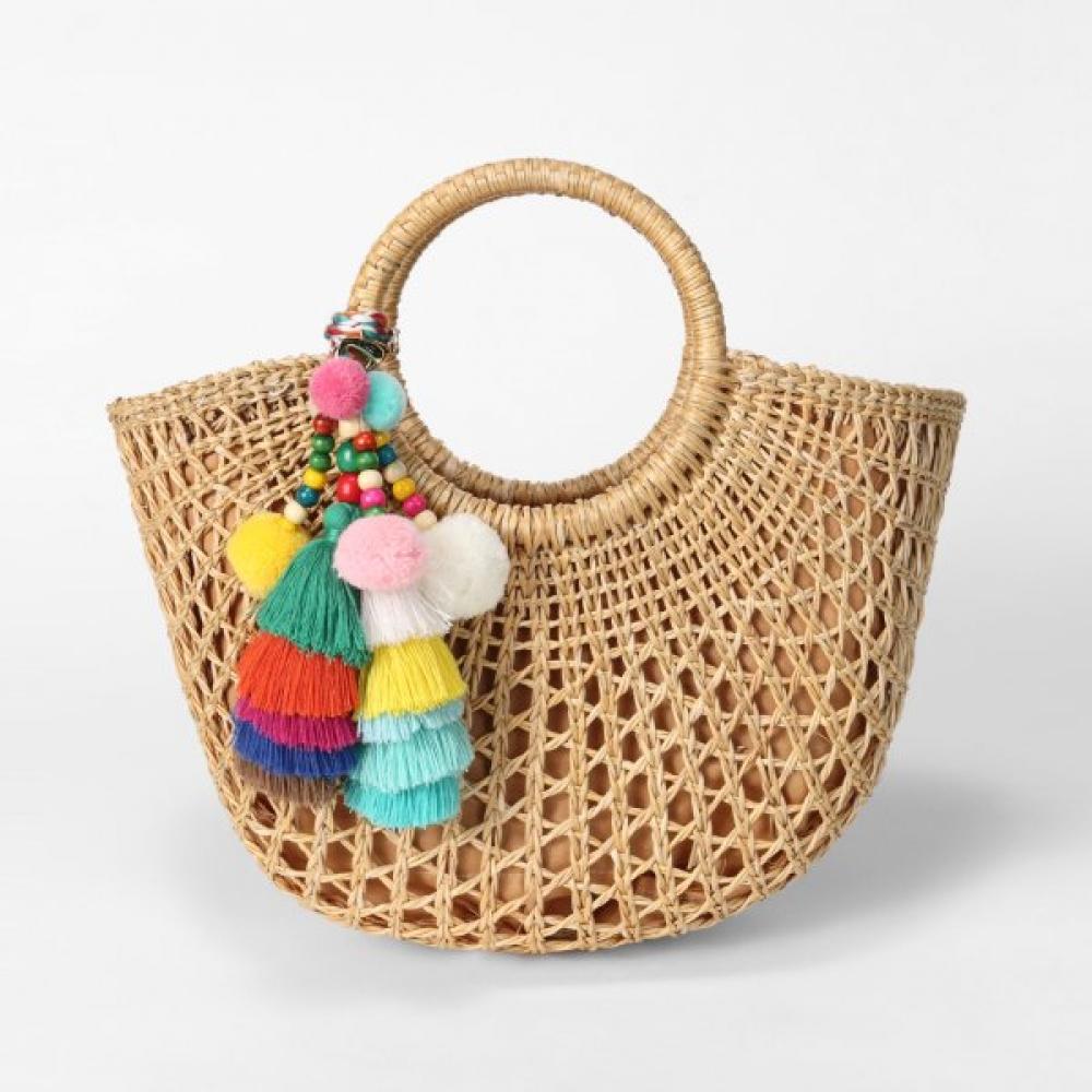 Lara Natural Rattan Tote C