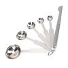 5PCS Measuring Spoons Set 0.5ml 1.25ml 2.5ml 5ml 15ml Multi Specification Portable Polished 304 Stainless Steel Measuring Tablespoon for Baking