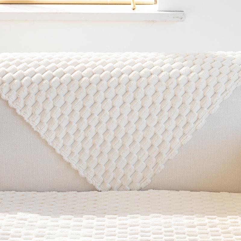 Winter Plush Sofa Cushion Thickened Seat Cushion Simple Modern Non-Slip Sofa Cover Cloth Towel