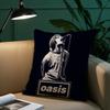 Наволочка O-Oasis Rock Band, короткая, с плюшевым принтом, квадратная, для декора дивана и дома.