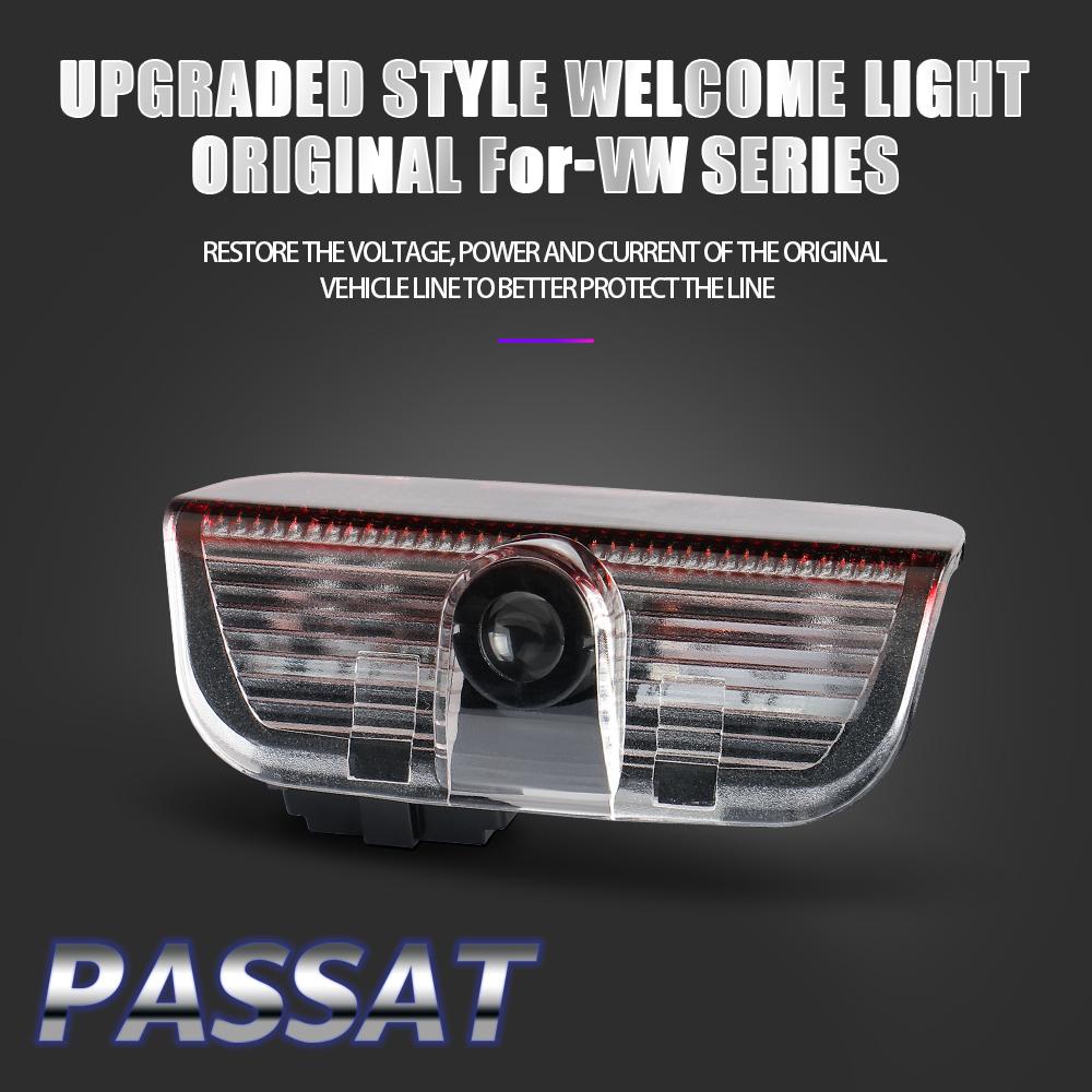 2pcs Car Door HD Welcome Light Laser Projector For Volkswagen VW Jetta Lavida Bora polo passat b6 b8 mk6 golf R Rline accessorie yzk045