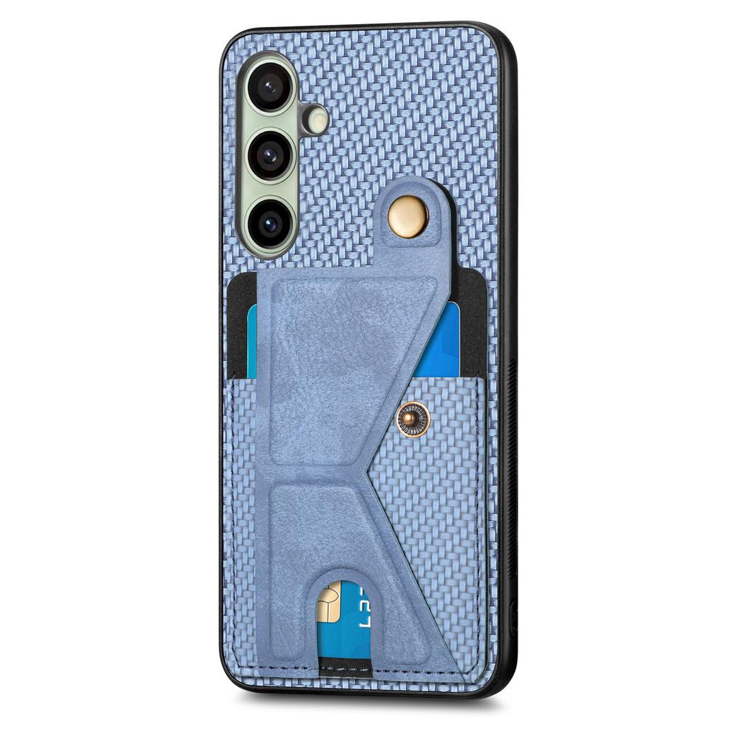 For Samsung Galaxy A56 5G Case with K-Shaped Kickstand Leather Phone Back Cover