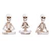 Sitting Skeleton Desk Ornament Small Skull Gift Halloween Ornaments Home Decor Party Holiday Décor Ornament