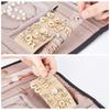 Foldable Jewellery Storage Bag with Zipper Jewelry Case  for Rings/Necklace/Earrings