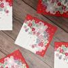 20pcs/Pac 33*33cm 2-Ply Disposable Party Napkin Floral Pattern