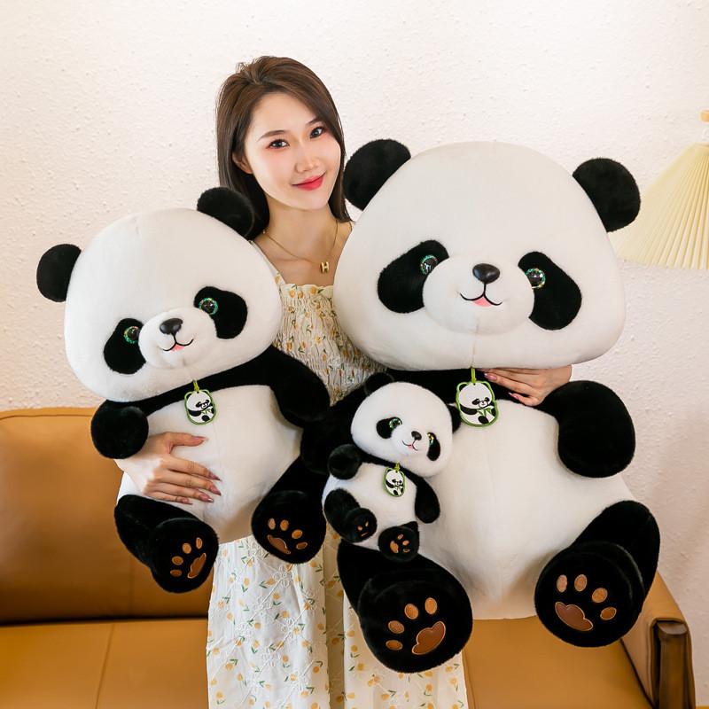 Adorable Panda Plush Toy Soft Stuffed Animal Doll Perfect For Collectors And Gifts