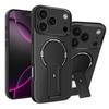 С подставкой Магнитный чехол для телефона для iPhone 17 Air 16 15 14 Plus 12 13 Pro Max Plus Жесткий Противоударный Матовый Задняя панель для Magsafe Чехол