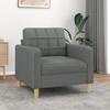 VidaXL Armchair Dark Grey 60 Cm Fabric, Armchair, Tub Chair, Club Chair, Sofa, Comfortable Sofa, Seat of 359076