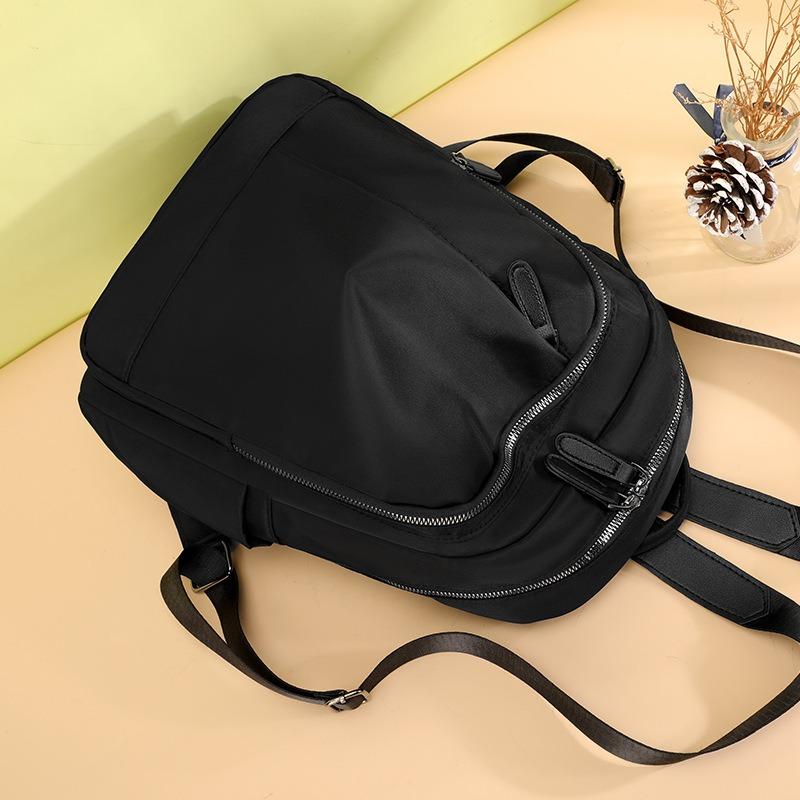 New Women's Bag Oxford Cloth Backpack Large Capacity Casual Lightweight Travel Bag Fashionable Simple Schoolbag