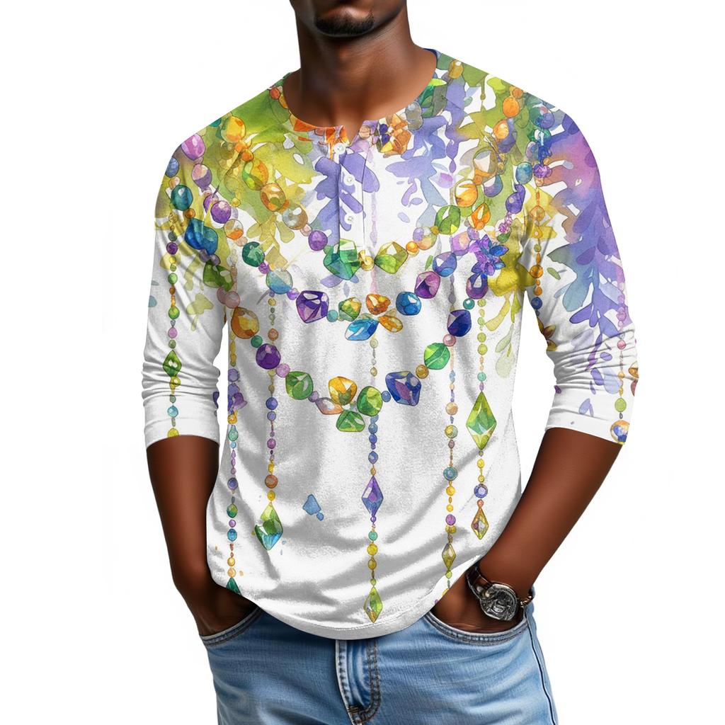 Мужской топ с рукавом реглан и рукавом три четверти