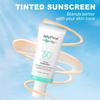 SPF 50+ Tinted Sunscreen UVB/UVA Sun Protect Prevent Tanning Anti Aging Foundation Sun Cream Waterproof No Whiteout