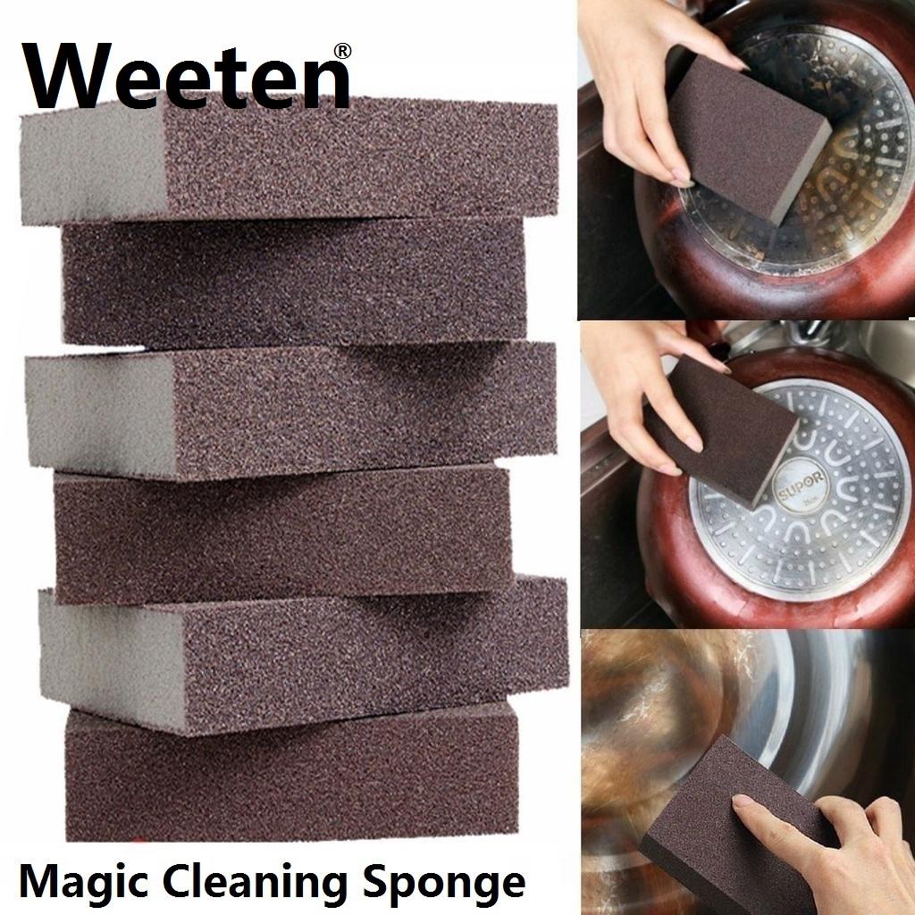 6/2Pcs/1pc Magic Cleaning Sponge Carborundum Household Cleaning Tools Eraser Nano Emery Sponge