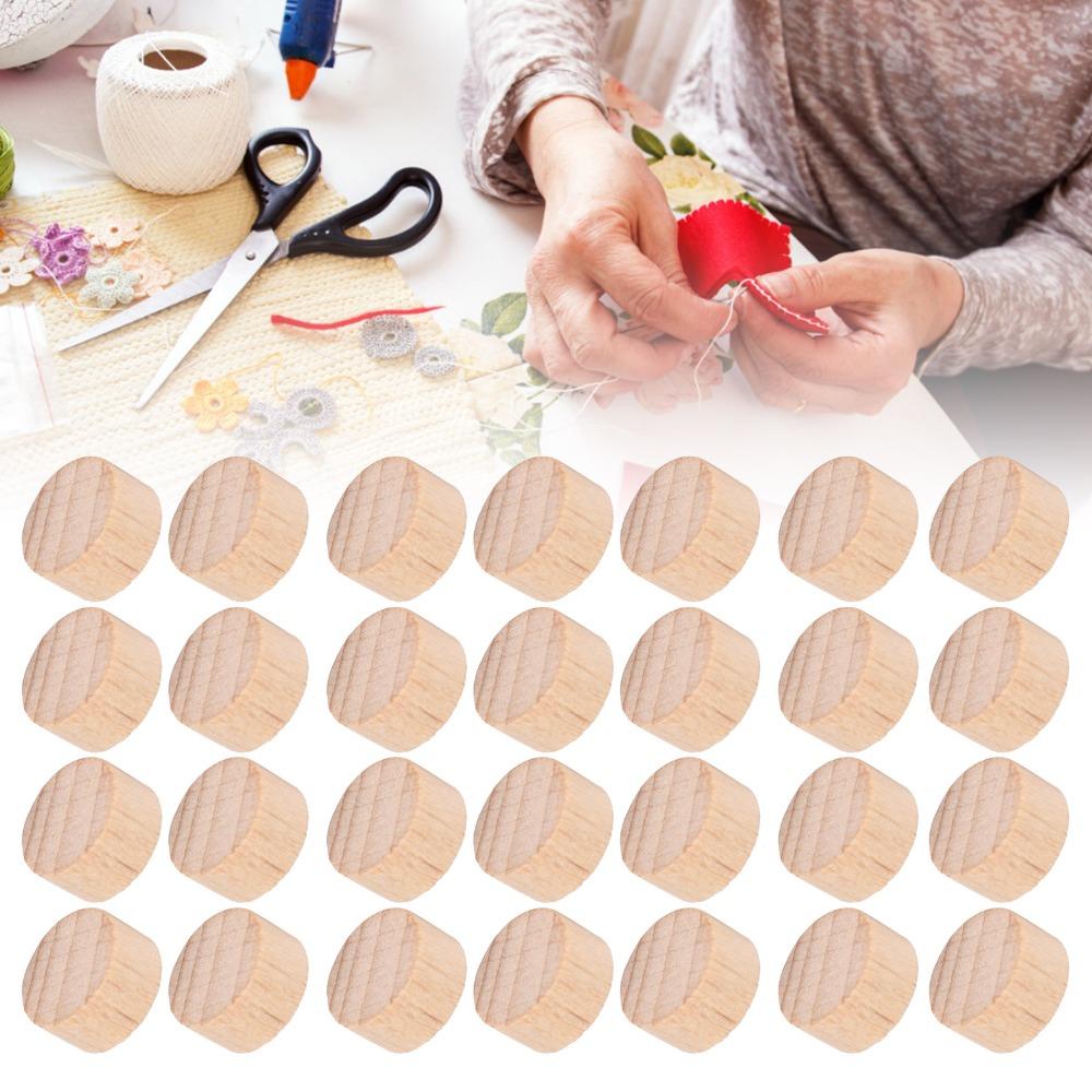 300pcs Unfinished Beech Wood Slice 1cm Wooden Discs Wood Handmade DIY Wood Discs  Painting