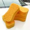 High-Density Car Wash Sponge 8-Shaped Yellow Cleaning Tool for Vehicle Maintenance Absorbent Sponge Effective Foam and Easy Storage