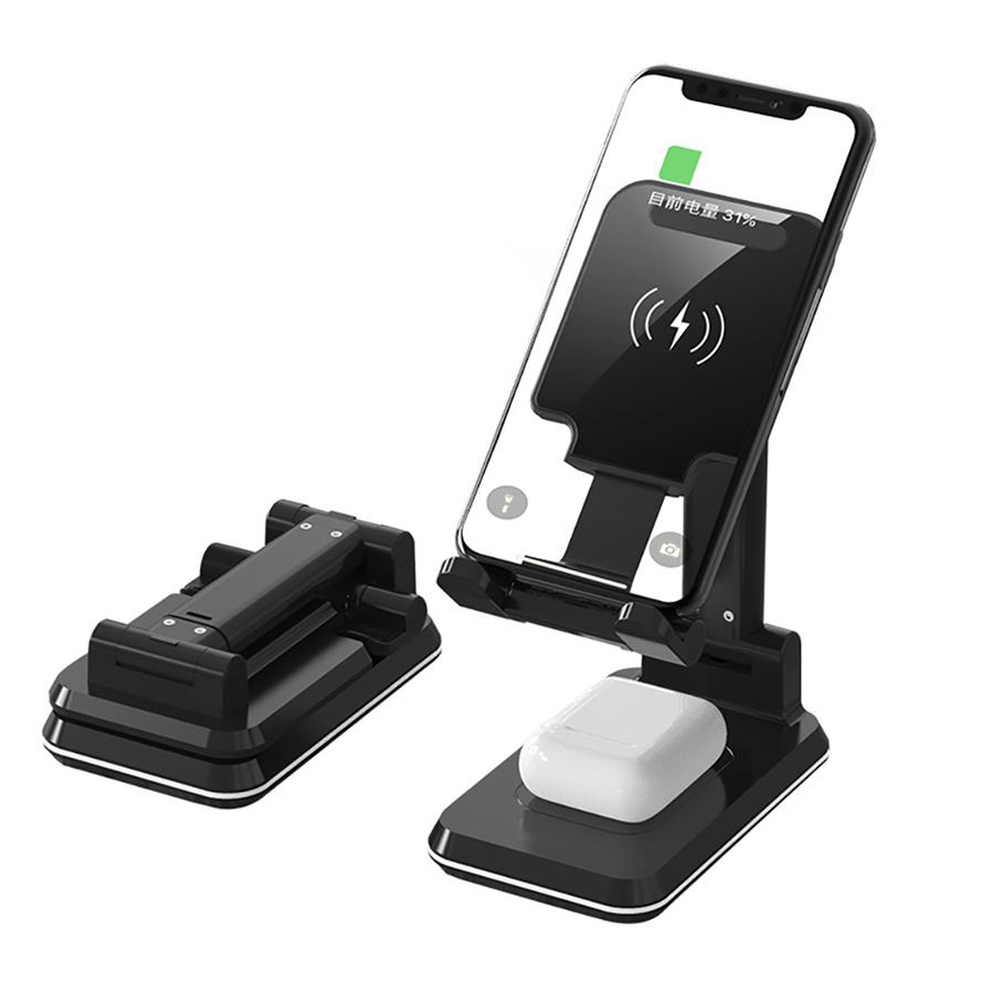 Кронштейн для быстрой беспроводной зарядки для iPad Mini iPhone X 8Plus XR 11 Pro XS Max Airpods 2 Pro Samsung S9 Note9 планшет подставка для зарядки