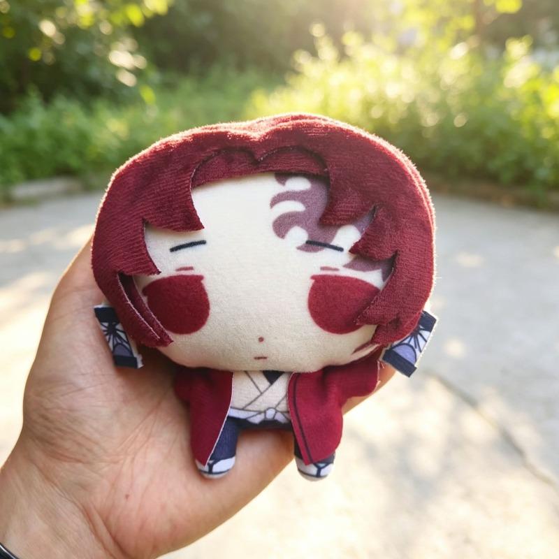 Demon Slayer Yoriichi Tsugikuni Kokushibo Mini Plush Pendant Set Chibi Ancient Kimono Character Soft Doll Anime Fan Backpack Keychain Collectible Gift