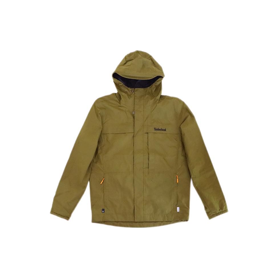 Timberland Весенняя легкая облегающая куртка три в одном для походов на открытом воздухе, водонепроницаемая куртка унисекс, темно-оливково-зеленая A695W-302