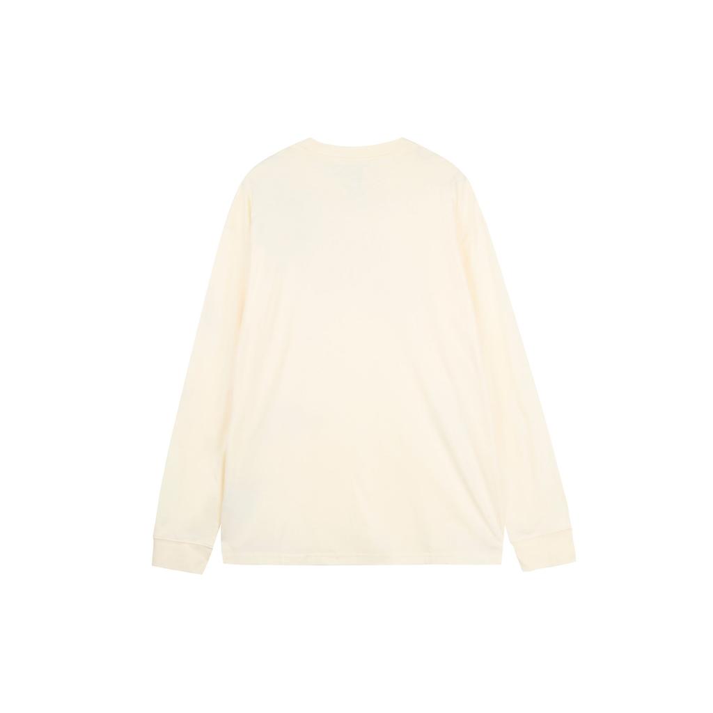 Nike Футболка с логотипом SB в рубчик с круглым вырезом и длинными рукавами, мужские топы цвета кокосового молока FQ7682-113