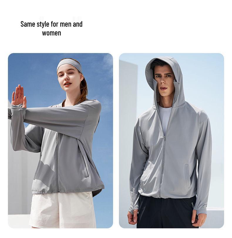 Трендовая женская куртка из легкого ледяного шелка с защитой от УФ-лучей для активного отдыха