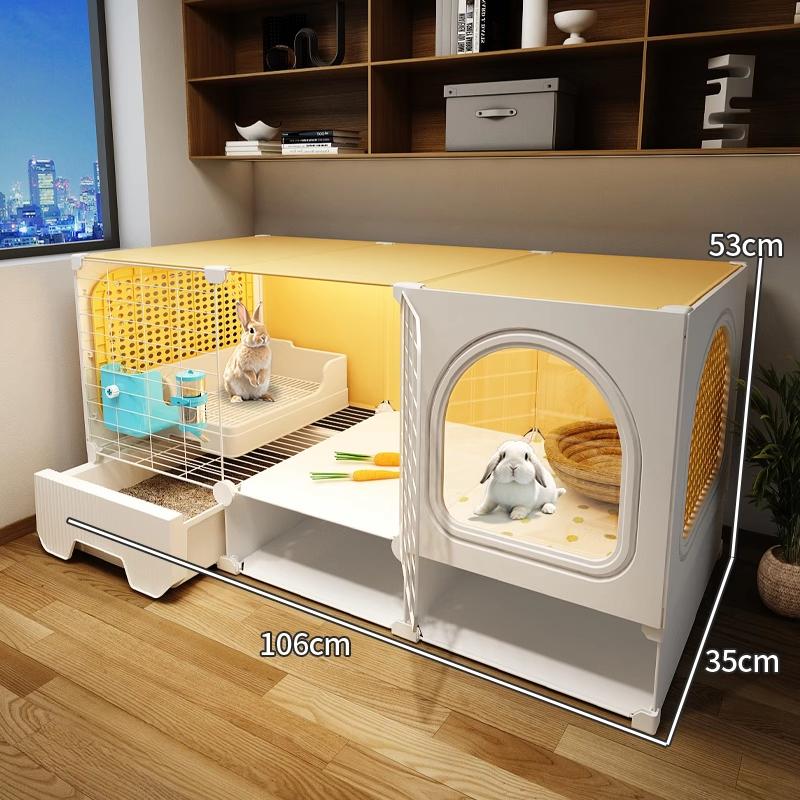 Роскошная семейная вилла для кроликов, со встроенным туалетом для домашних животных, морской свинки, вилла Pigtun