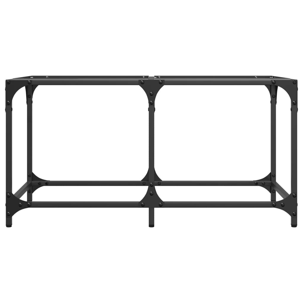 Vidaxl Stolik Kawowy Ze Szklanym Blatem, 78,5X40X40 Cm, Stal