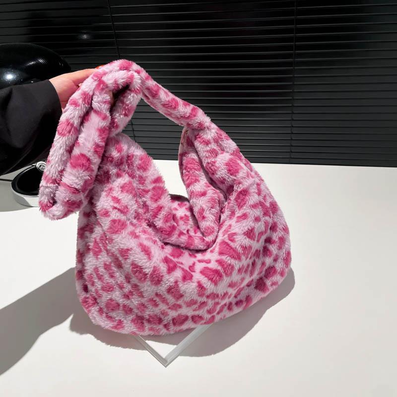 Фактурная и элегантная плюшевая сумка для женщин на осень и зиму, новая вместительная меховая сумка для женщин, сумка через плечо на одно плечо