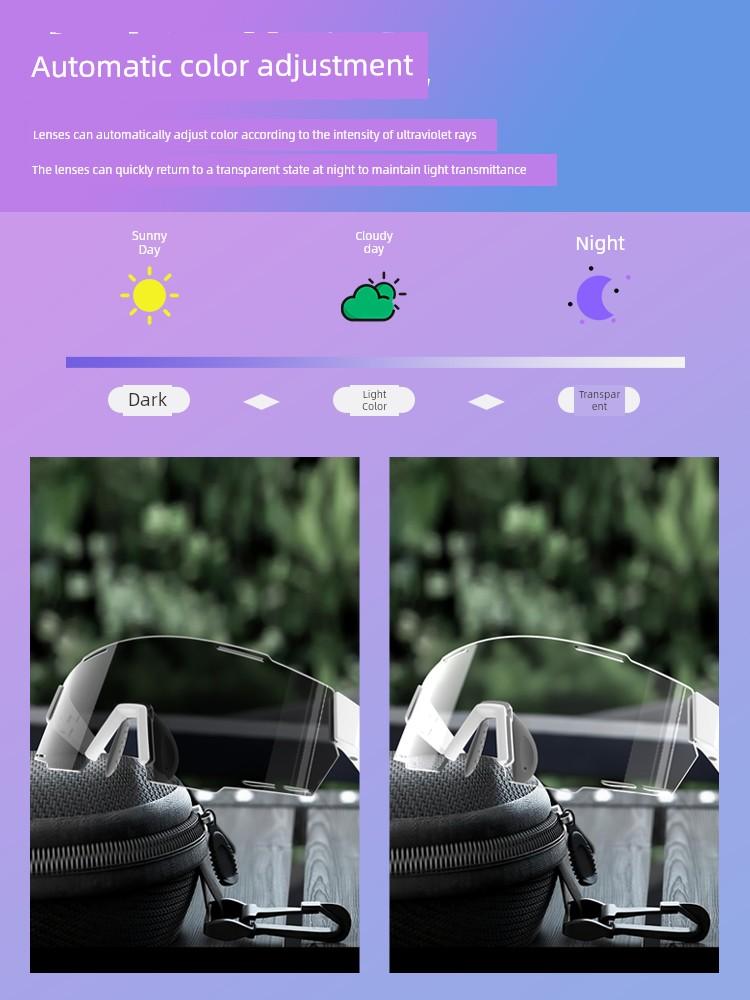 Color Changing Glasses for Riding Can Cover Myopia Glasses against Wind and Sand UV Protection Goggles Men and Women Athletic Glasses Cycling Glasses