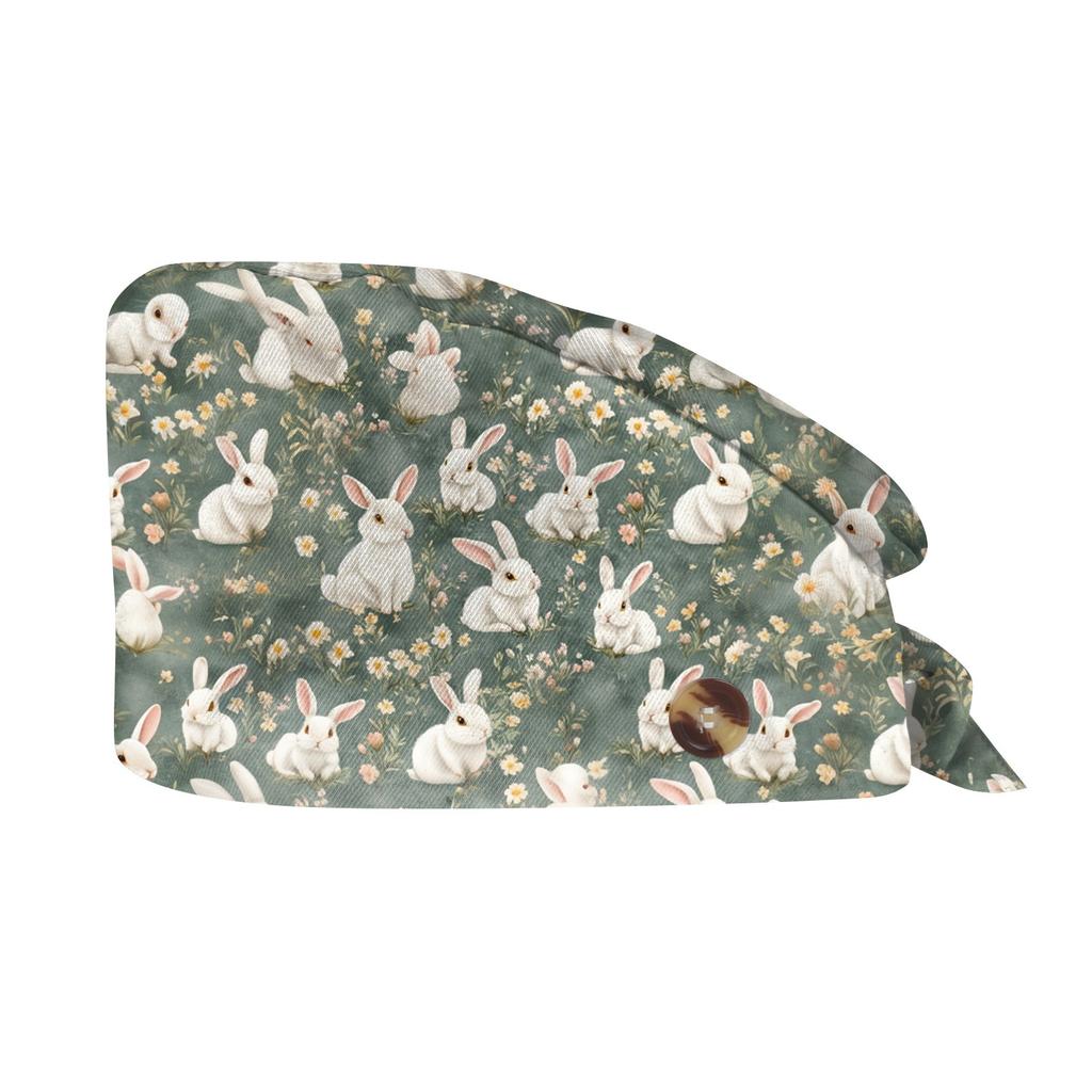 Fashion Easter Print Work Hat Casual Wash Hat Bag Cap