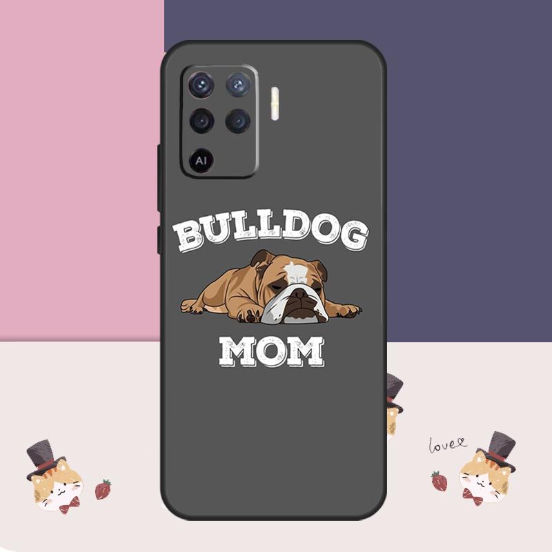 Чехол 'Сердце английского бульдога' для Oppo A38 A58 A78 A98 A54 A74 A94 A18 A57 A17 A77 A80 A60 A40 A96 A76 A16 A15 A5 Pro