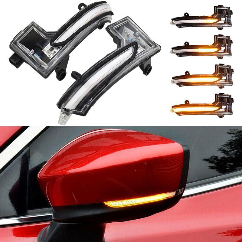 2PCS Dynamic LED Turn Signal Light For Mazda 3 2017 2018 For Mazda 6 2018  Rearview Mirror Indicator Sequential Blinker Lamp