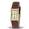 Authorized Distributor Lip Watch Unisex T18 Churchill 671014 Gold Dark Brown Leather [LIP] Men's [CHURCHILL]