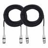 DMiotech 2 шт. XLR-XLR Кабель, 3-контактный 22 AWG OFC Разъем "мама" на "папу" для Микрофона, Микрофонный Шнур Проводной Разъем, для Динамика Микшера Студии Акустической Системы,